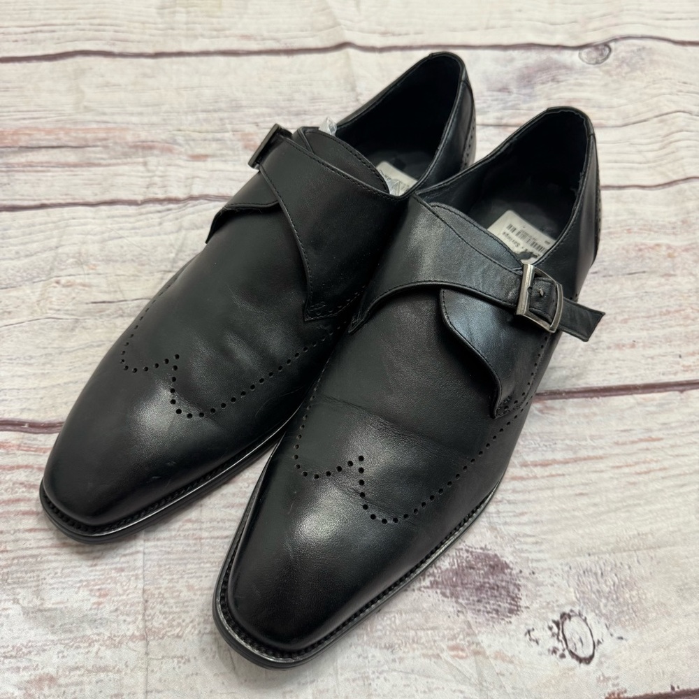 Men's Black Leather Dress Shoes